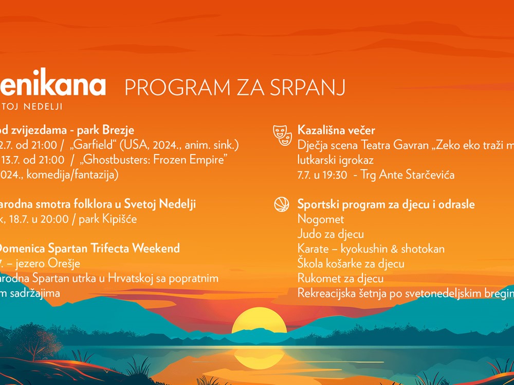 Domenikana - ljeto u Svetoj Nedelji (program SRPANJ)